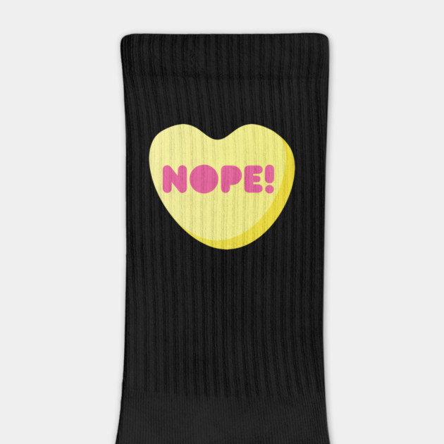 NOPE Heart! Candy Anti-Valentines Day t-shirt by creative