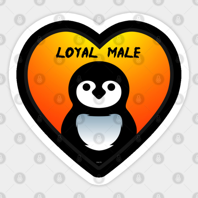 Loyal Male Penguin Valentine Love Funny Humor Sticker by creative