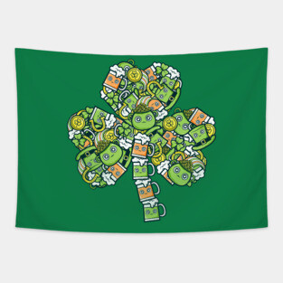 Kawaii Shamrock! Tapestry