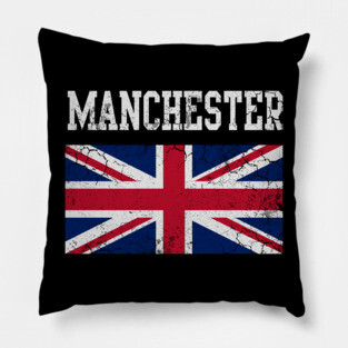 Manchester United Kingdom Flag England Union Jack Pillow