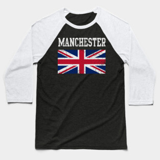 Manchester United Kingdom Flag England Union Jack Baseball T-Shirt