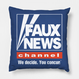 Faux News Pillow