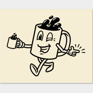 Coffee & Finger Guns Posters and Art