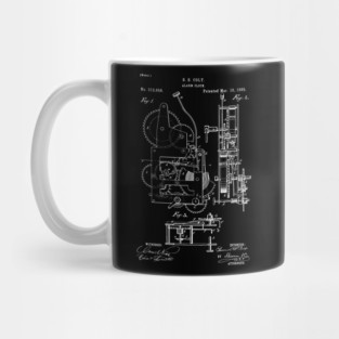 Alarm Clock Patent 1885 clocks lover Mug