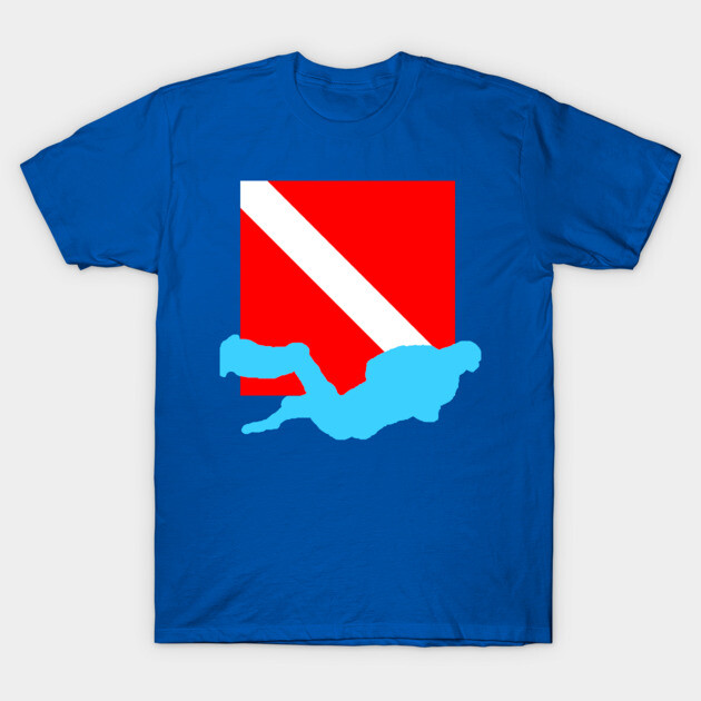 Diver Down Flag T-Shirt by DonWillisJrArt