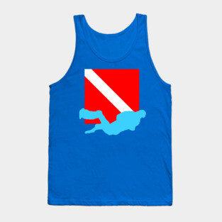 Diver Down Flag Tank Top