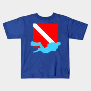 Diver Down Flag Kids T-Shirt