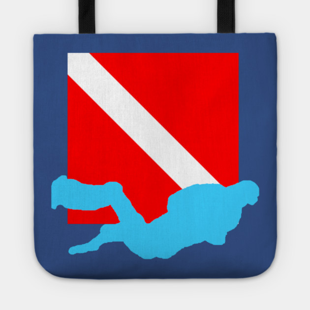 Diver Down Flag Tote by DonWillisJrArt
