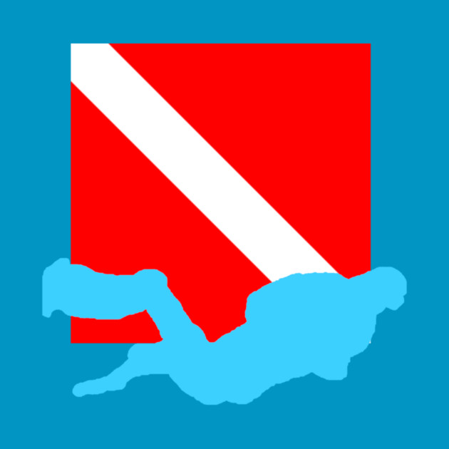 Diver Down Flag by DonWillisJrArt