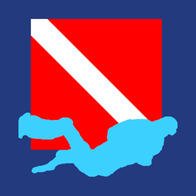 Diver Down Flag by DonWillisJrArt