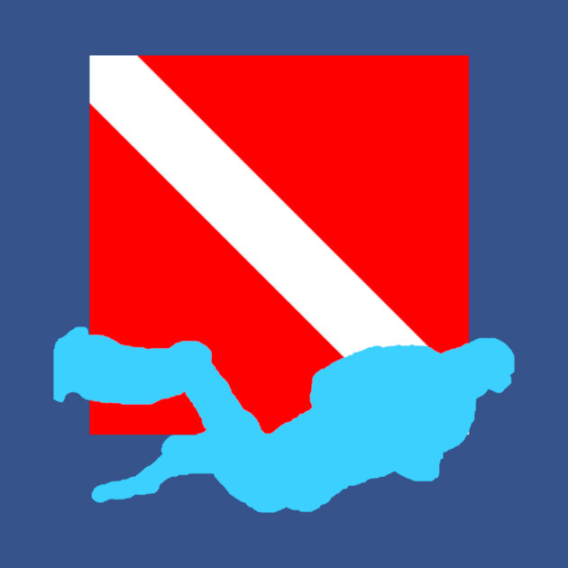 Diver Down Flag by DonWillisJrArt
