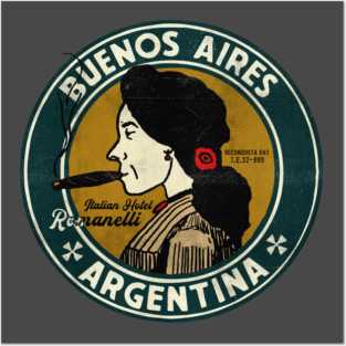 Vintage Hotel Buenos Aires Argentina Posters and Art