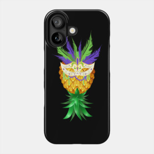 Masquerade Mask Swinger Upside Down Pineapple Phone Case