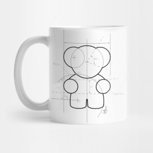 Black Line Blueprint Mug