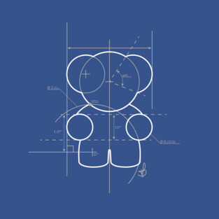 White Line Blueprint T-Shirt