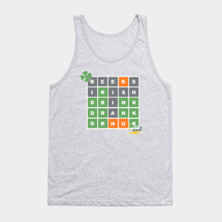 WORDLE ST PATRICKS DAY Tank Top