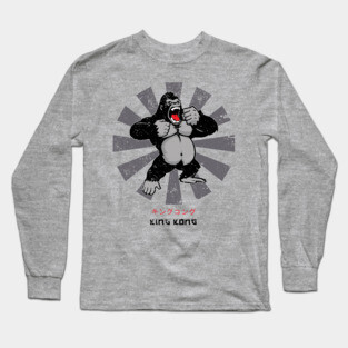 King Kong Retro Japanese Long Sleeve T-Shirt