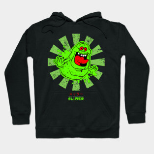 Slimer Retro Japanese Ghostbusters Hoodie