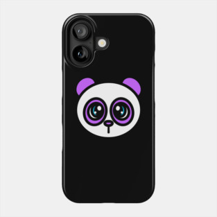 Purple Panda Head - 1000Pandas by Amanda Roos Phone Case