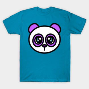 Purple Panda Head - 1000Pandas by Amanda Roos T-Shirt