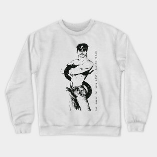 Snake Pit Vintage Retro Cowboy Leather Gay LGBT Texas Crewneck Sweatshirt
