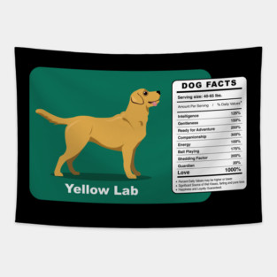 Yellow Lab Dog Tapestry