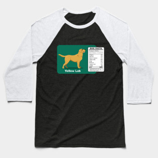 Yellow Lab Dog Baseball T-Shirt