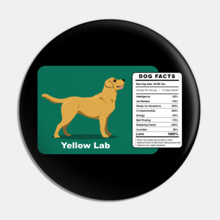 Yellow Lab Dog Pin