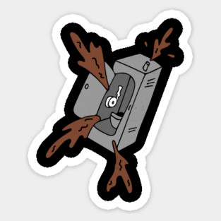 Porta Potty Spilling Liquids Sticker