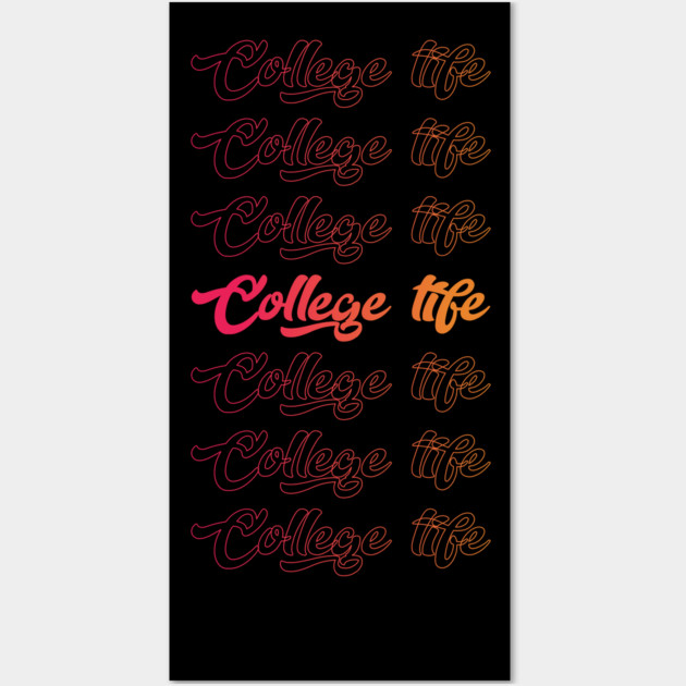 College Life Cool Style Funny Wall Art by DrollDrifter