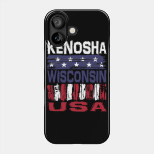 Kenosha Wisconsin USA T-Shirt Phone Case