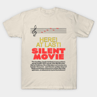 1976 Mel Brooks' Silent Movie Mel Brooks T-Shirt TeePublic