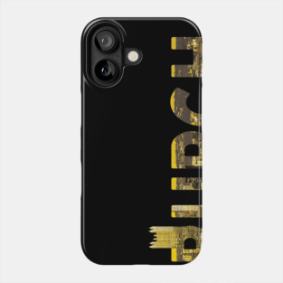 Pittsburgh Skyline Black and Yellow City Phone Case