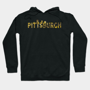 Pittsburgh Skyline Black and Yellow City Hoodie