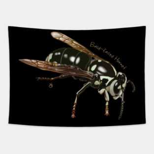 Bald-faced Hornet (a wasp, really) Tapestry