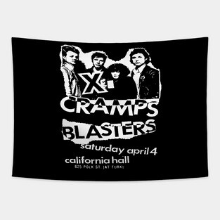Punk Club show flyer t shirt Tapestry