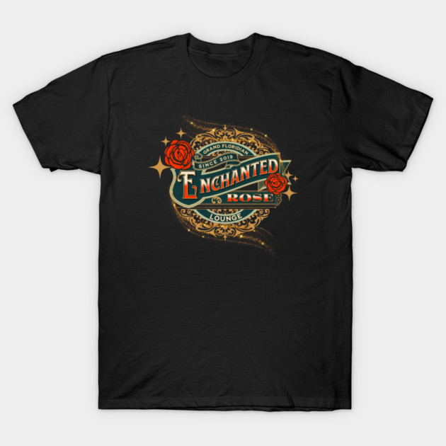 Enchanted Rose Lounge Grand Floridian Resort Orlando Florida T-Shirt by Joaddo