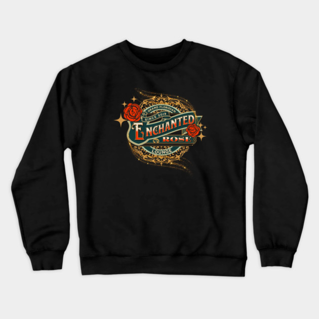 Enchanted Rose Lounge Grand Floridian Resort Orlando Florida Crewneck Sweatshirt by Joaddo