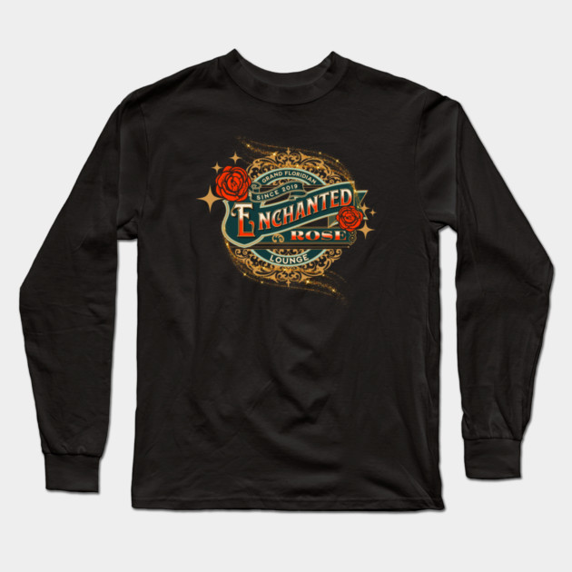 Enchanted Rose Lounge Grand Floridian Resort Orlando Florida Long Sleeve T-Shirt by Joaddo