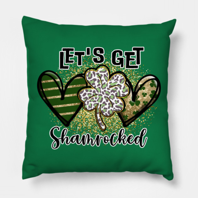 Let's get Shamrocked Pillow by MCAL Tees