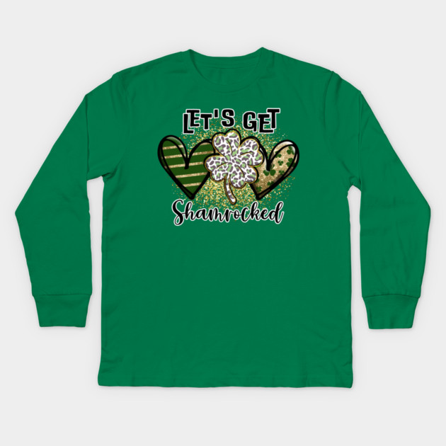 Let's get Shamrocked Kids Long Sleeve T-Shirt by MCAL Tees
