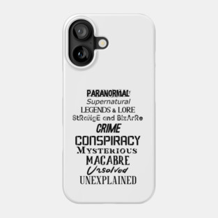 (BLACK TEXT) So Many Stories! Phone Case