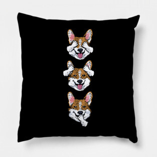 Noevil Corgi Pillow