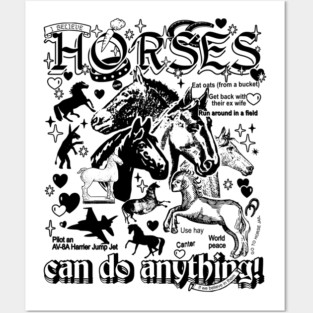 Horses can do anything Posters and Art
