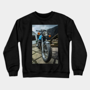 Suzuki GS750 in Blue Crewneck Sweatshirt