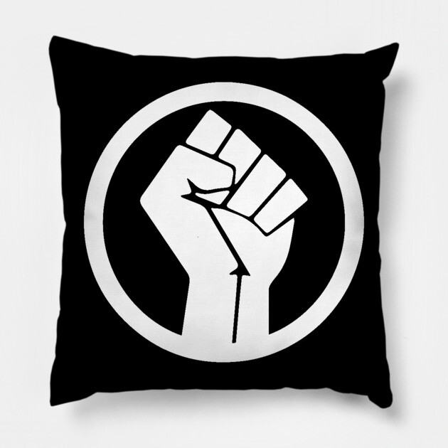 Black Power Fist, black lives matter, black history Pillow by UrbanLifeApparel