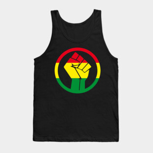 Black Power Fist, black lives matter, black history, Africa colors Tank Top