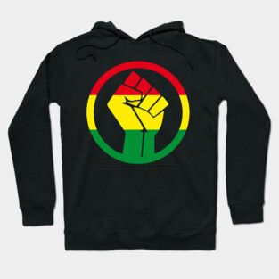Black Power Fist, black lives matter, black history, Africa colors Hoodie