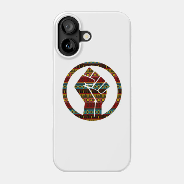Black Power Fist, black lives matter, black history, afrocentric Phone Case by UrbanLifeApparel