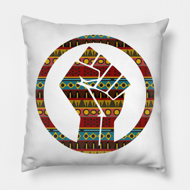 Black Power Fist, black lives matter, black history, afrocentric Pillow by UrbanLifeApparel